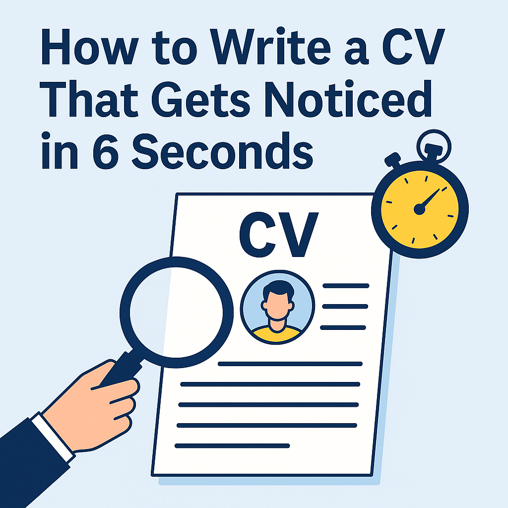 How to Write a CV That Gets Noticed in 6 Seconds